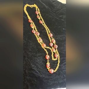 Vintage Crown Trifani Waterfall Necklace with Earrings